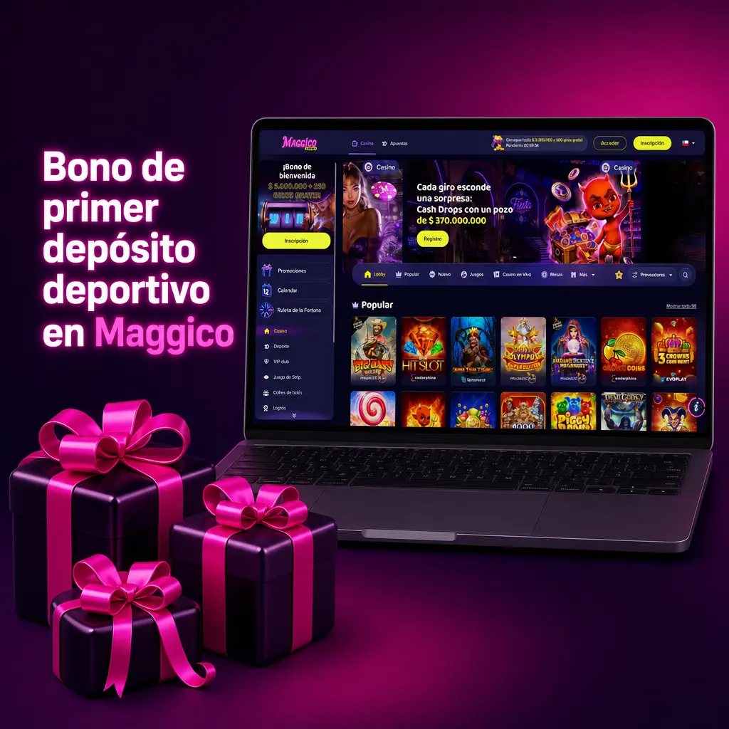 Bono deportivo Maggico: 100% en primer depósito hasta 250.000 CLP para apuestas en vivo y pre partido
