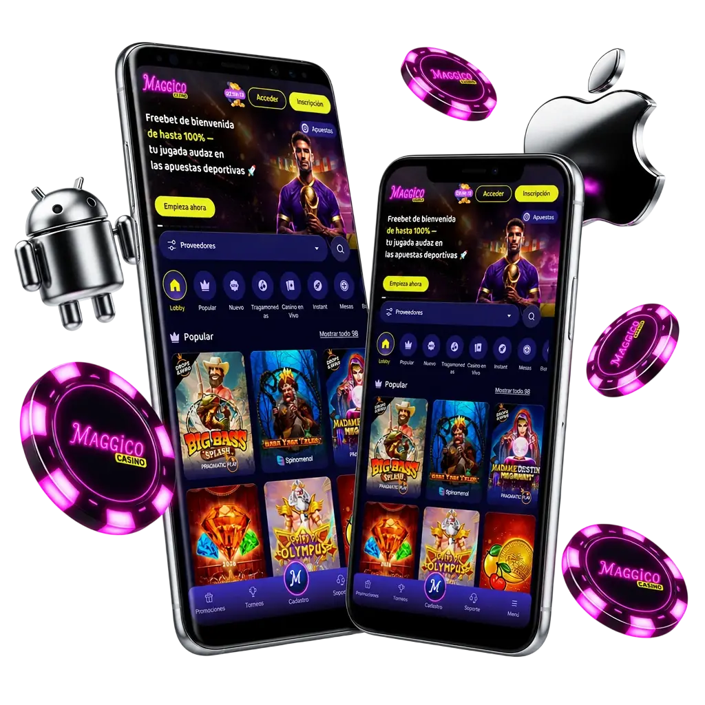 Descarga Maggico app para Android e iOS en Chile con bono 100% hasta 250.000 CLP y pagos en CLP