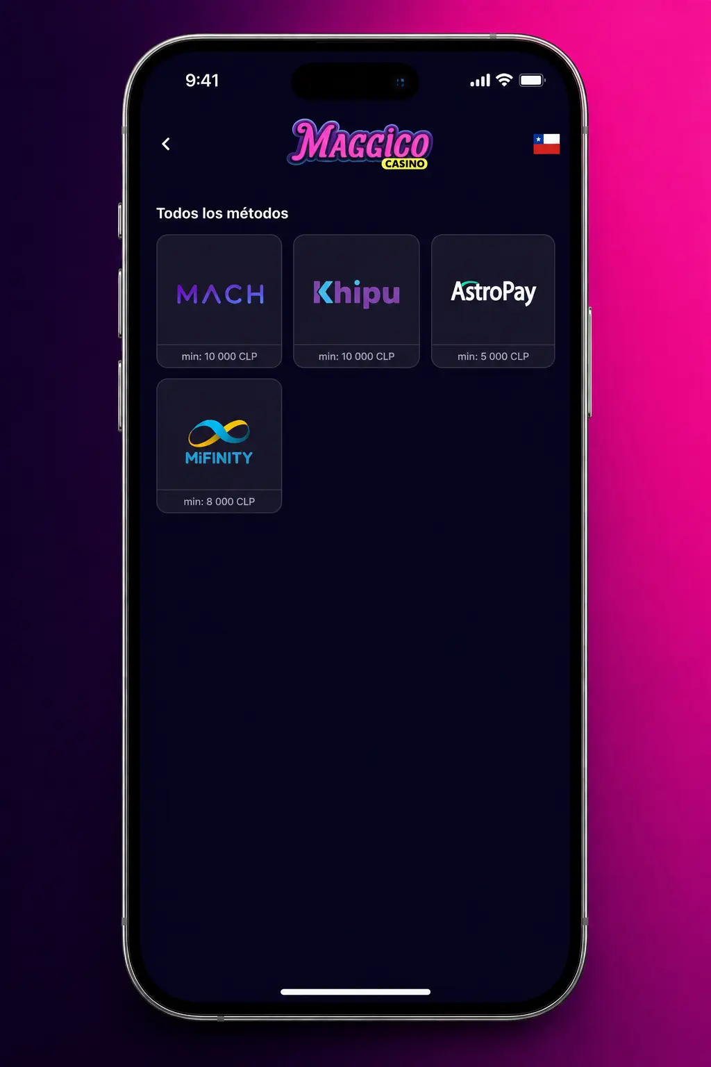 Guía de inicio rápido para registrarse, depositar en CLP y jugar casino online en Chile