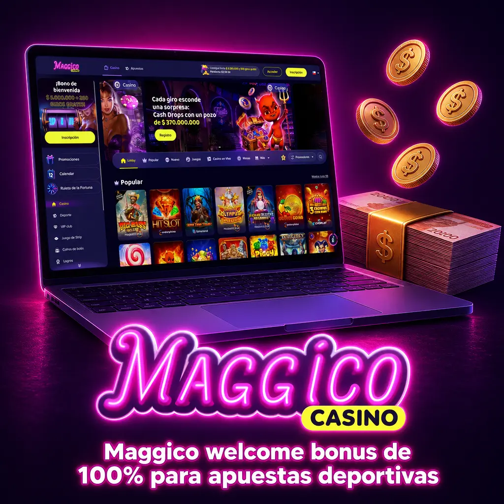 Bono de bienvenida Maggico 100% para apuestas deportivas en Chile con tope de 250.000 CLP
